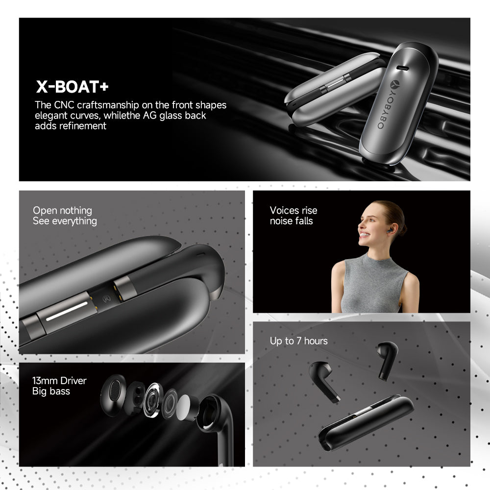 Bluetooth Headset - High Sound Quality Wireless Binaural Mini In-ear Sports Noise Cancellation