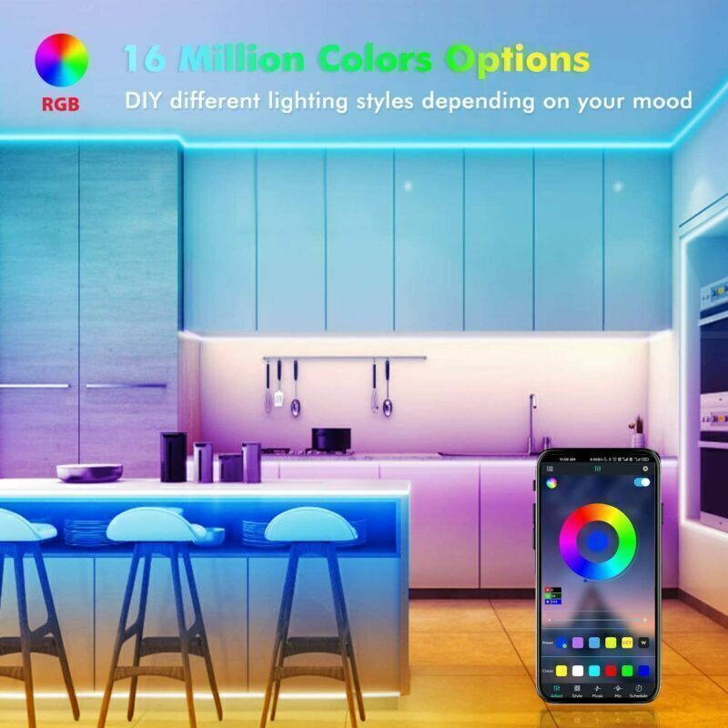 LED Strip Bluetooth Remote Lights TV Back Lights For Bad Room