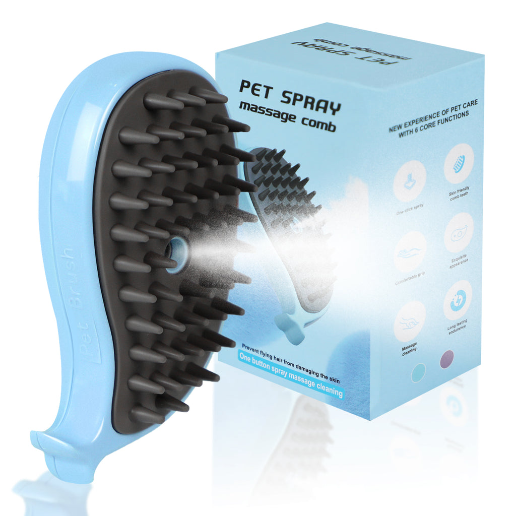 Cat Steam Brush For Shedding - Steamy Cat Brush For Indoor Cats, Cat Hair Steam Brush For Massage