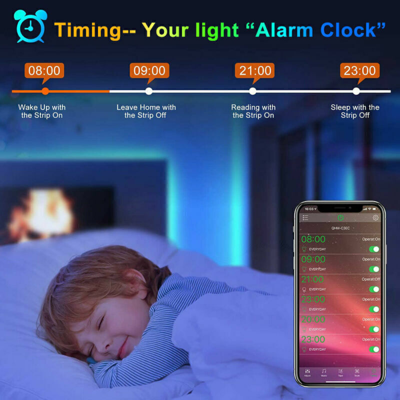LED Strip Bluetooth Remote Lights TV Back Lights For Bad Room