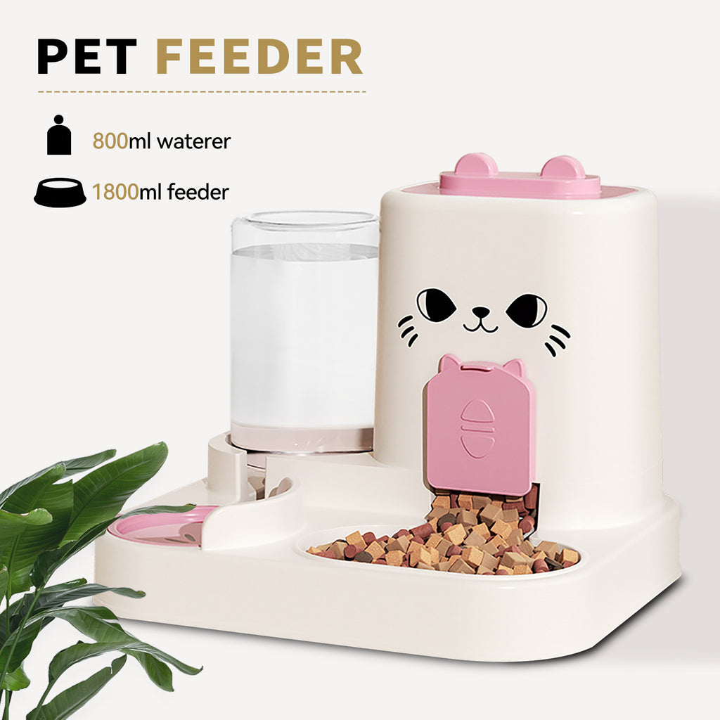 2-in-1 Automatic Cat Feeder And Water Dispenser