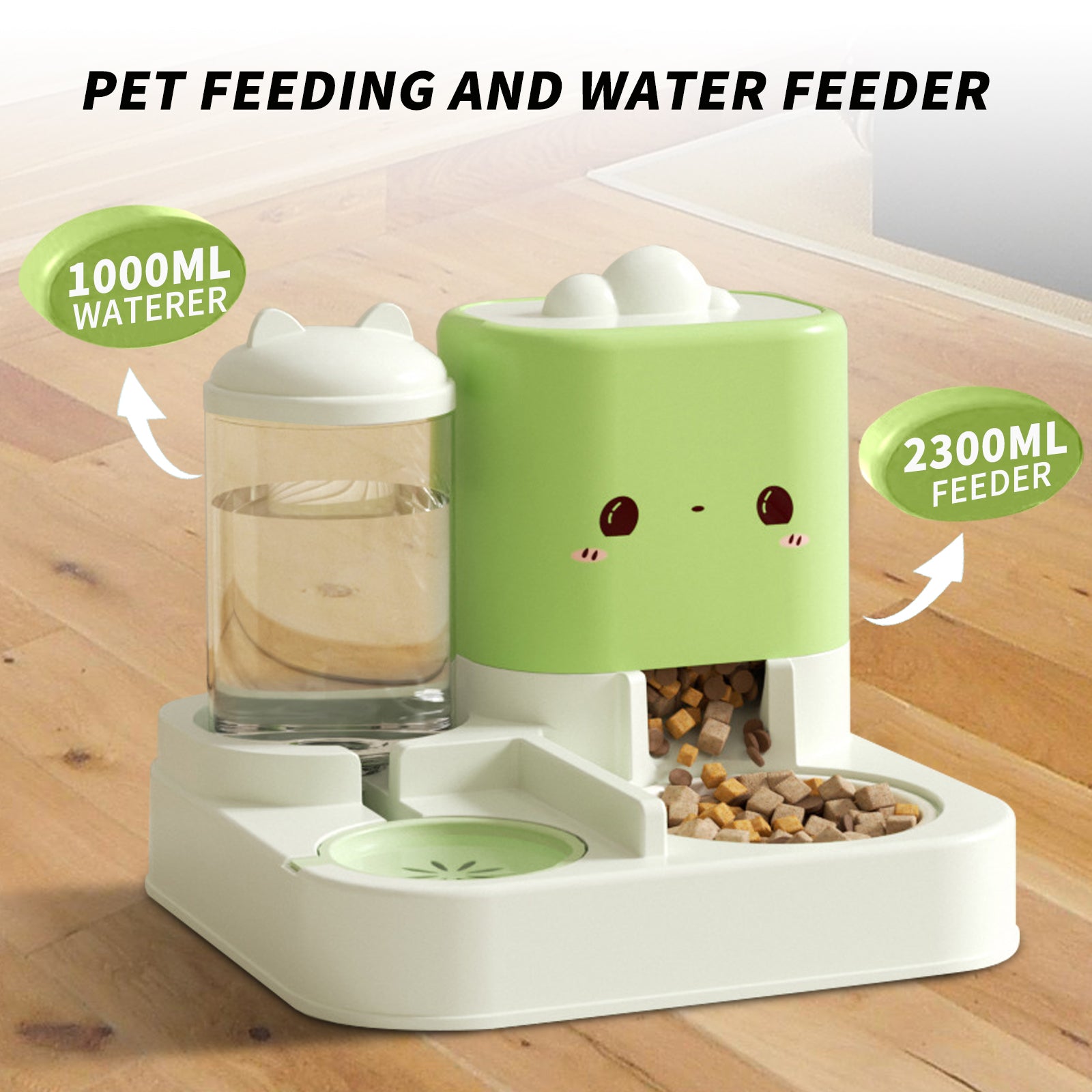 1 Piece Cartoon Cloud Cat Ear Feeding And Water Feeding Integrated Cat And Dog