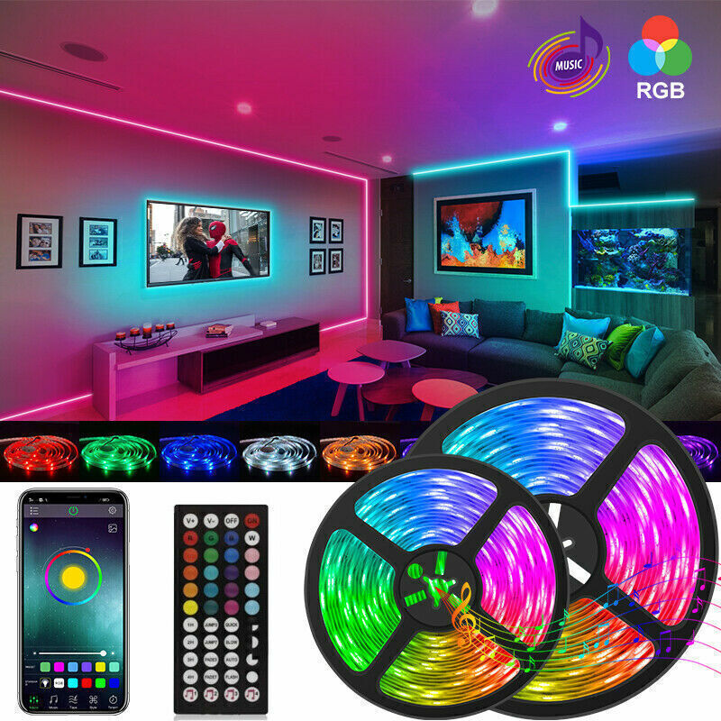 LED Strip Bluetooth Remote Lights TV Back Lights For Bad Room