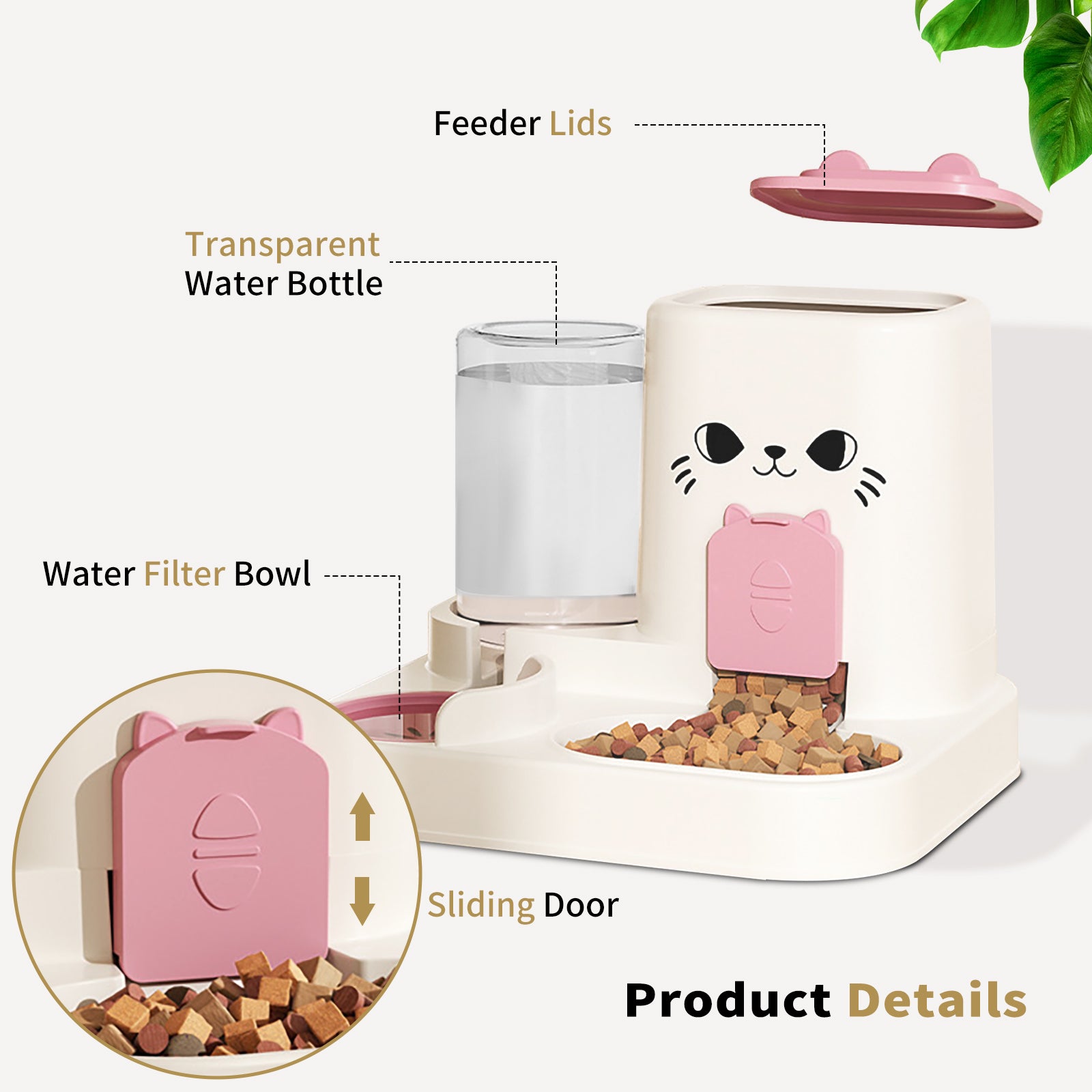2-in-1 Automatic Cat Feeder And Water Dispenser