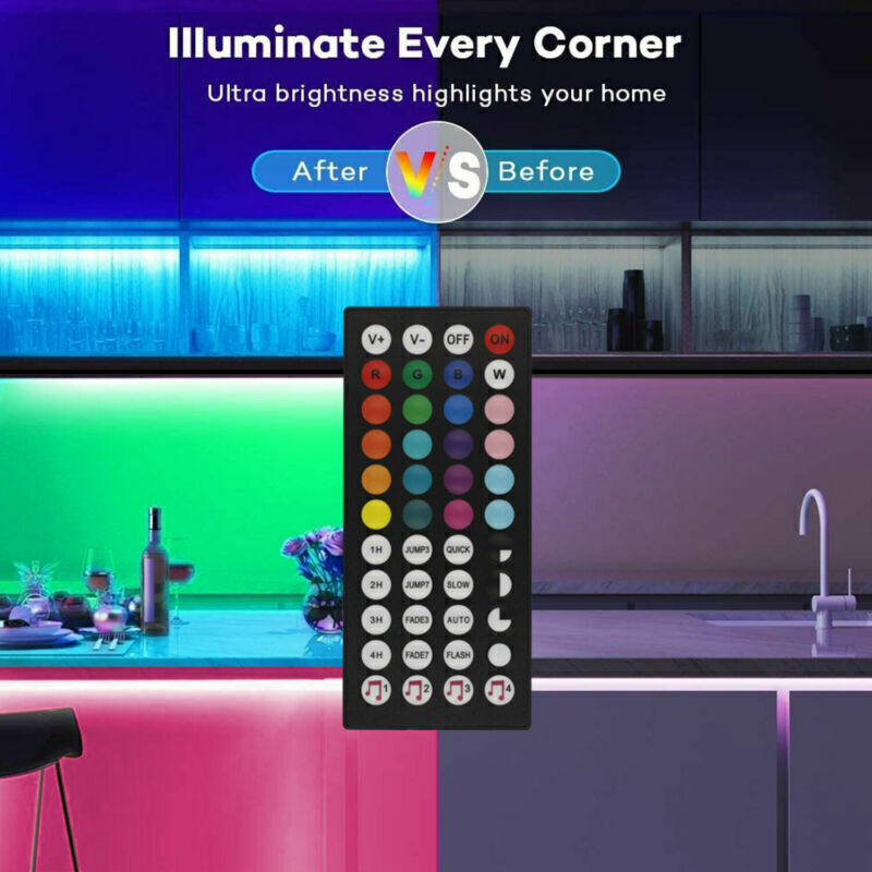 LED Strip Bluetooth Remote Lights TV Back Lights For Bad Room
