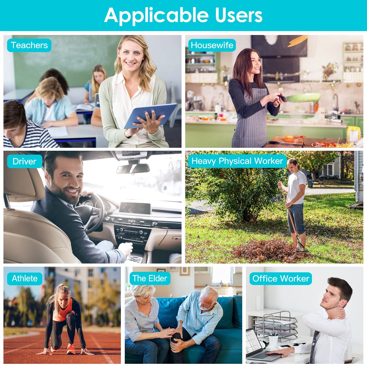 1Pc Neck Roller Massager 360 Rotatable Trigger Point Roller Portable Massager With 6 Balls For Neck Leg Thigh Foot Pain Relief